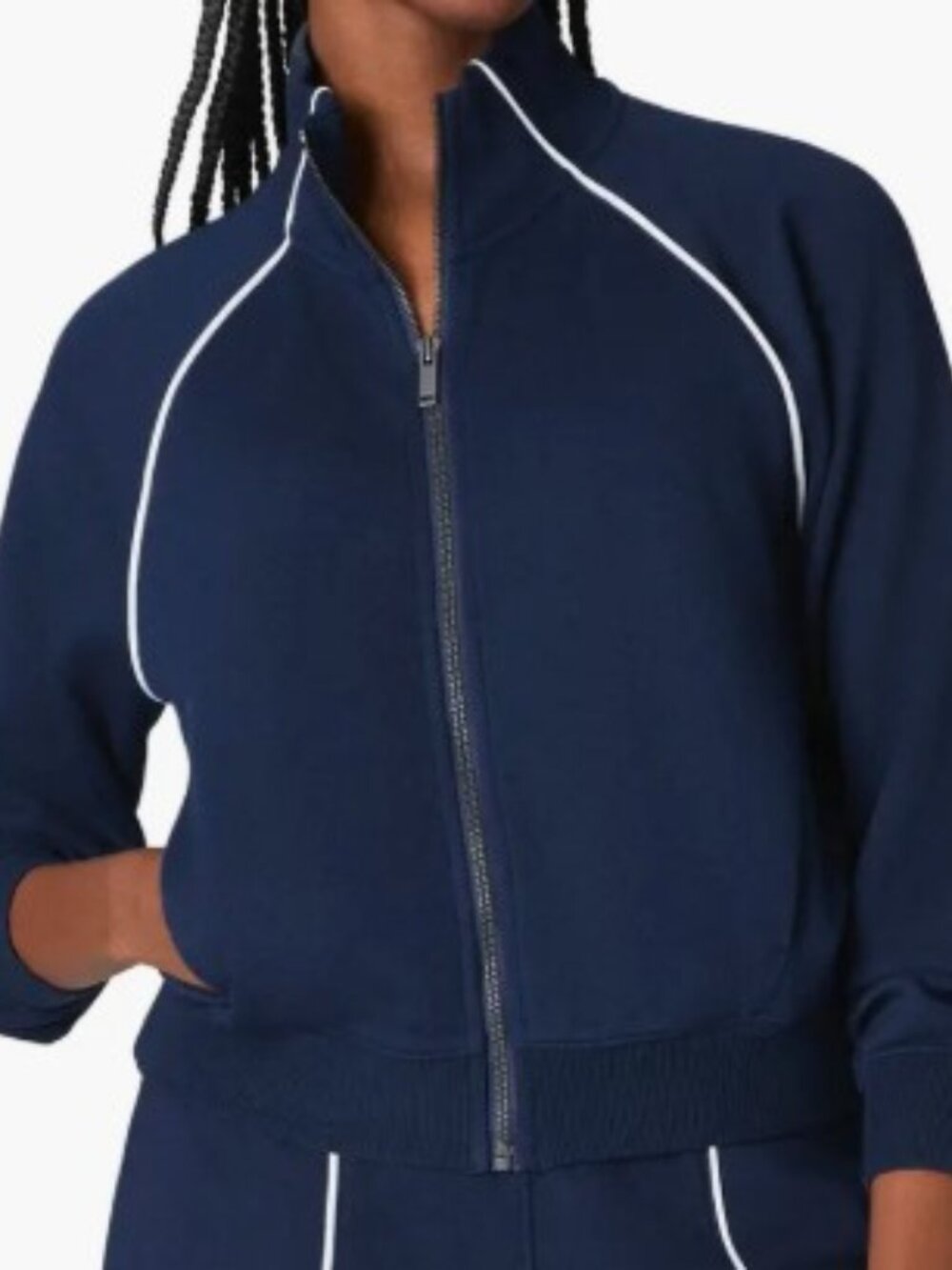 SPANX AirEssentials Pique Track 3-piece Set, Timeless Navy